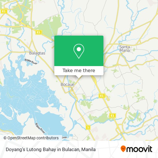 Doyang's Lutong Bahay in Bulacan map