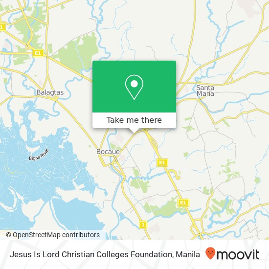 Jesus Is Lord Christian Colleges Foundation map