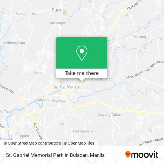 St. Gabriel Memorial Park in Bulacan map