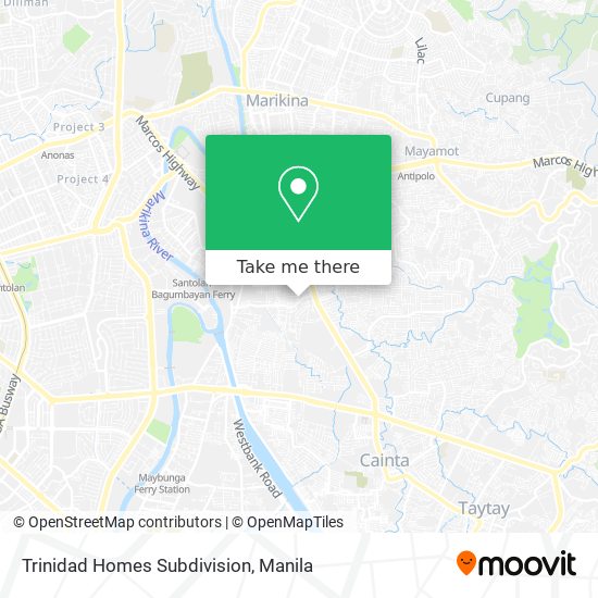 Trinidad Homes Subdivision map