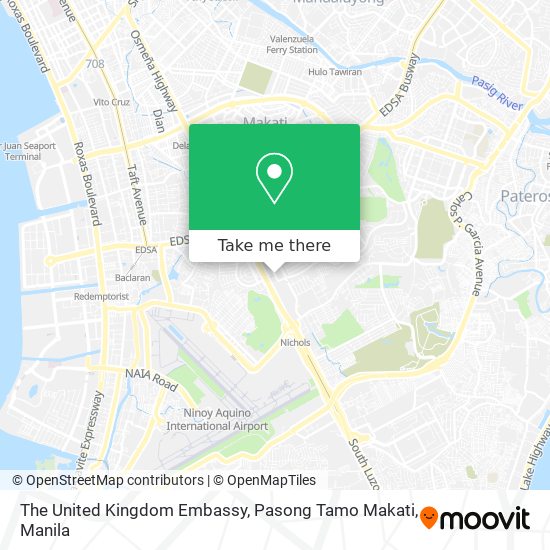 The United Kingdom Embassy, Pasong Tamo Makati map