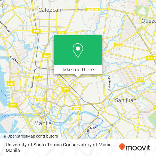 University of Santo Tomas Conservatory of Music map