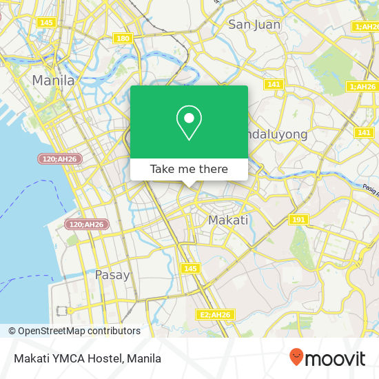 Makati YMCA Hostel map