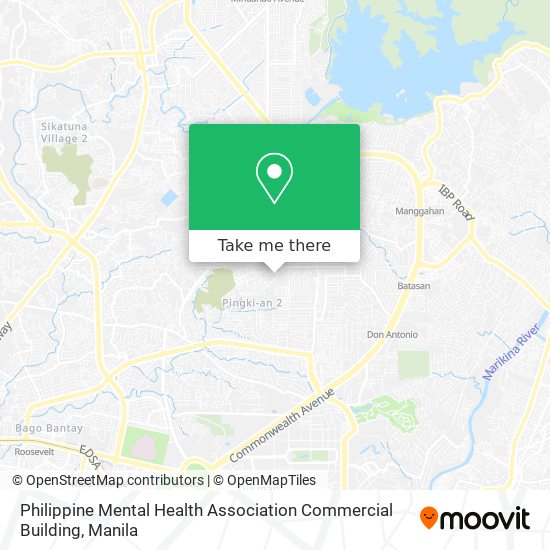 Philippine Mental Health Association Commercial Building map