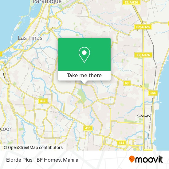 Elorde Plus - BF Homes map