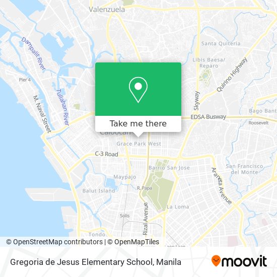 Gregoria de Jesus Elementary School map