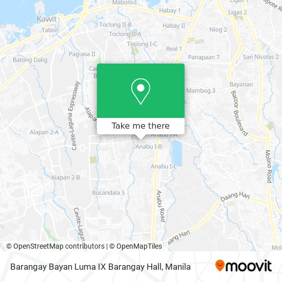 Barangay Bayan Luma IX Barangay Hall map