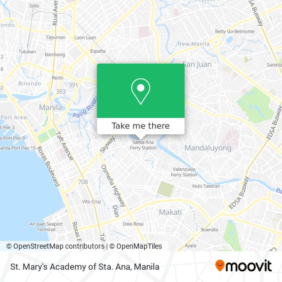 St. Mary's Academy of Sta. Ana map