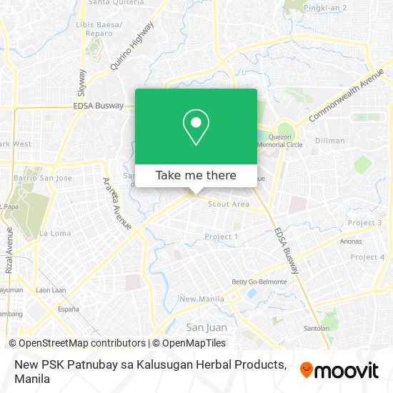 New PSK Patnubay sa Kalusugan Herbal Products map