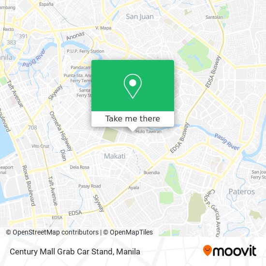 Century Mall Grab Car Stand map