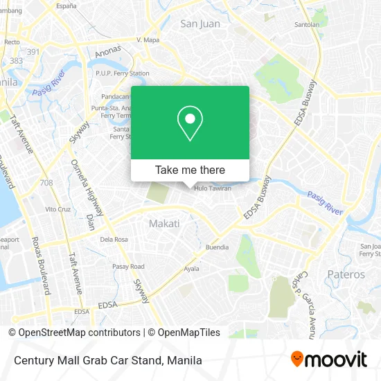 Century Mall Grab Car Stand map