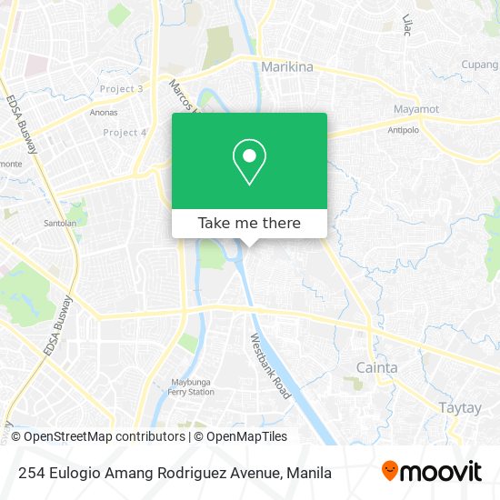 254 Eulogio Amang Rodriguez Avenue map