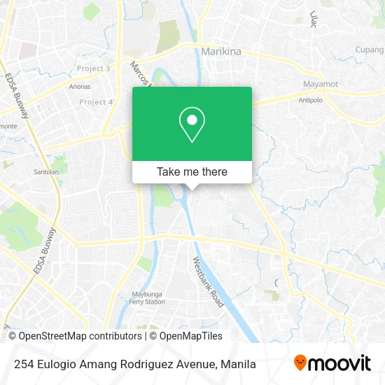 254 Eulogio Amang Rodriguez Avenue map