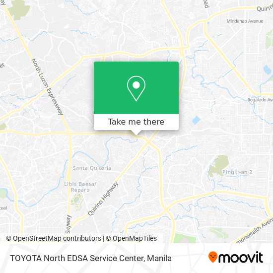 TOYOTA North EDSA Service Center map