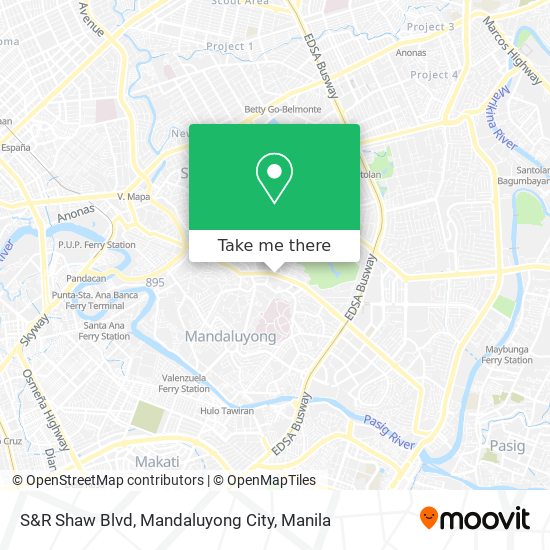 S&R Shaw Blvd, Mandaluyong City map