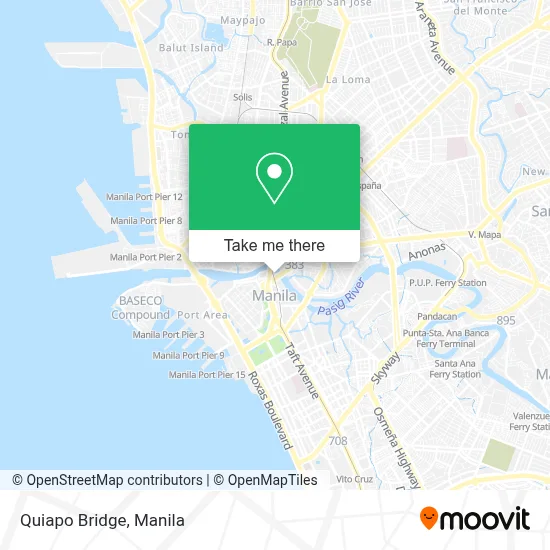 Quiapo Bridge map
