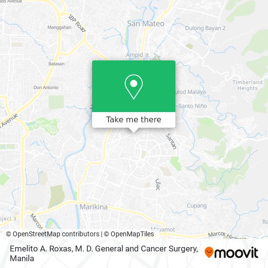 Emelito A. Roxas, M. D. General and Cancer Surgery map