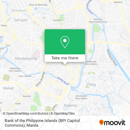 Bank of the Philippine Islands (BPI Capitol Commons) map