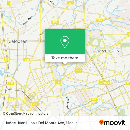 Judge Juan Luna / Del Monte Ave map