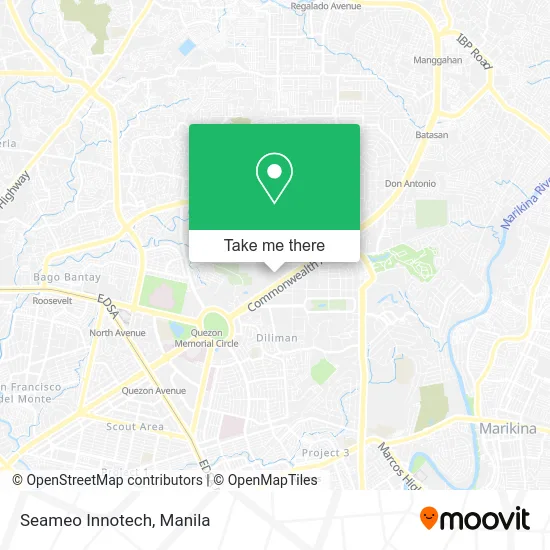 Seameo Innotech map
