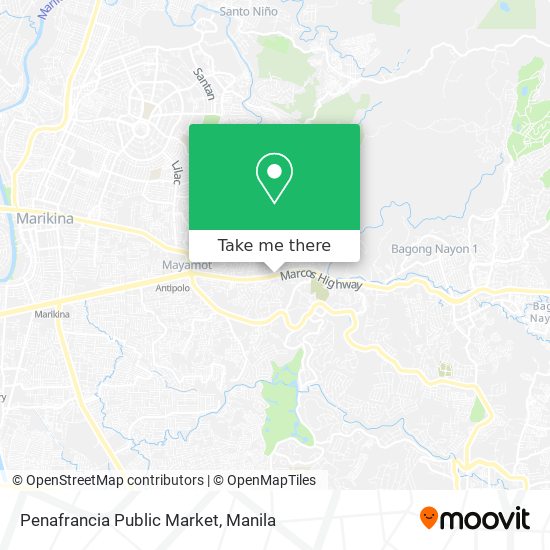 Penafrancia Public Market map