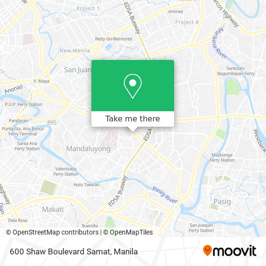 600 Shaw Boulevard Samat map