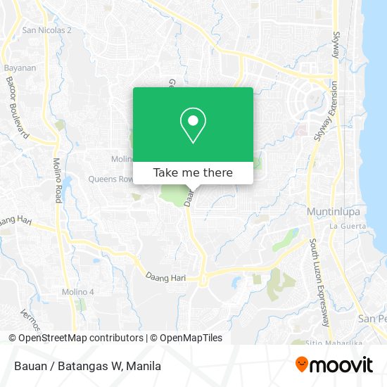 Bauan / Batangas W map