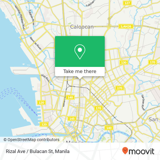 Rizal Ave / Bulacan St map
