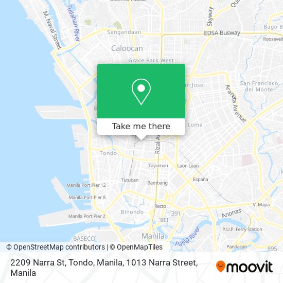 2209 Narra St, Tondo, Manila, 1013 Narra Street map