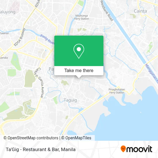 Ta'Gig - Restaurant & Bar map