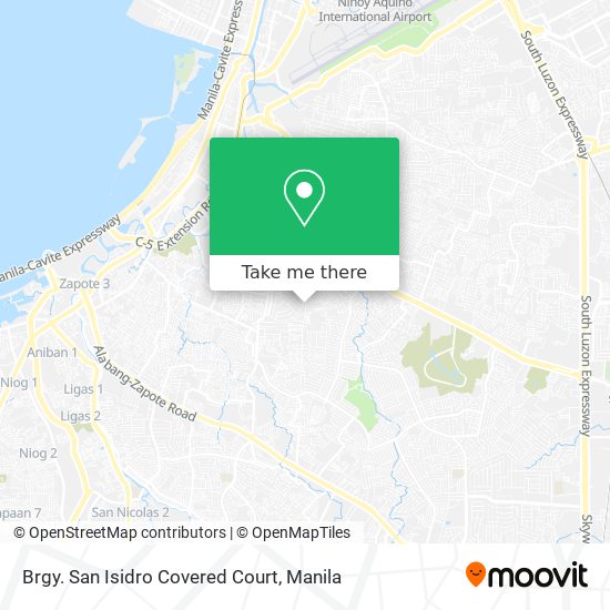 Brgy. San Isidro Covered Court map