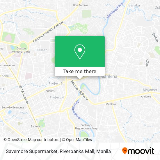 Savemore Supermarket, Riverbanks Mall map