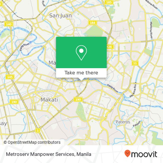 Metroserv Manpower Services map