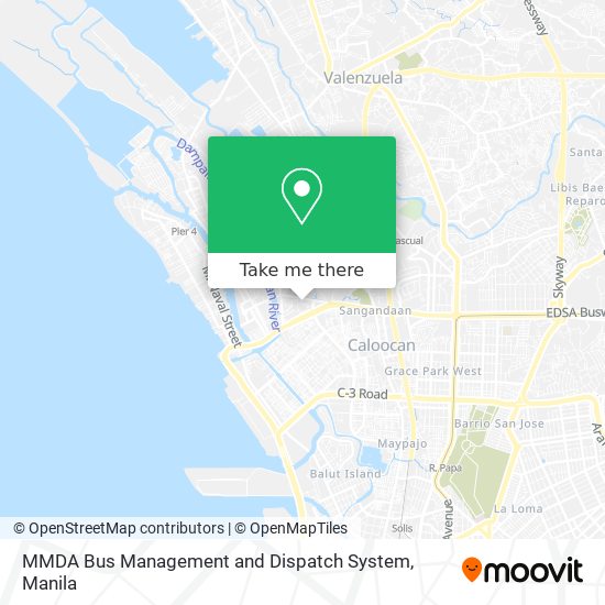 MMDA Bus Management and Dispatch System map