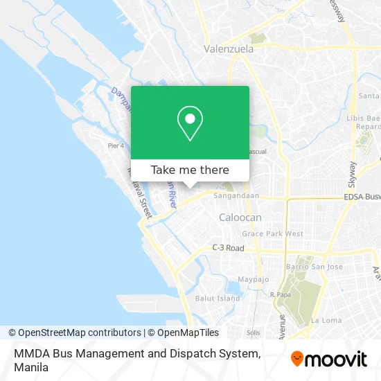MMDA Bus Management and Dispatch System map