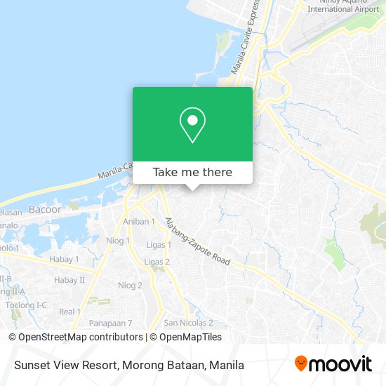 Sunset View Resort, Morong Bataan map