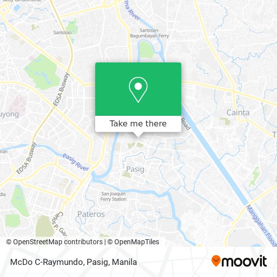 McDo C-Raymundo, Pasig map