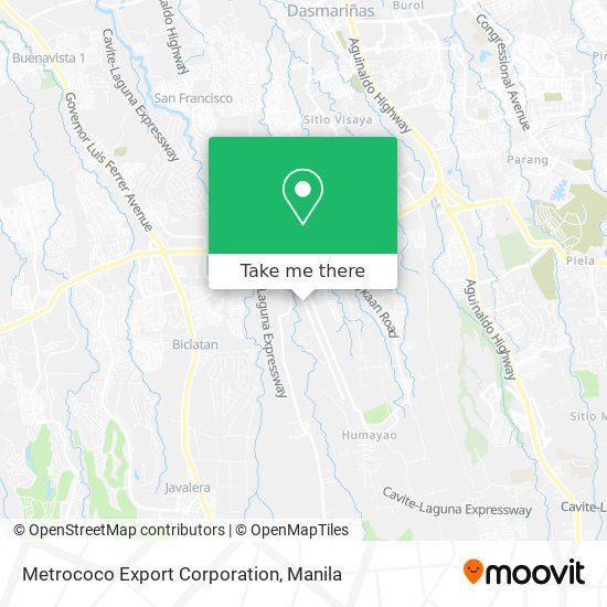 Metrococo Export Corporation map
