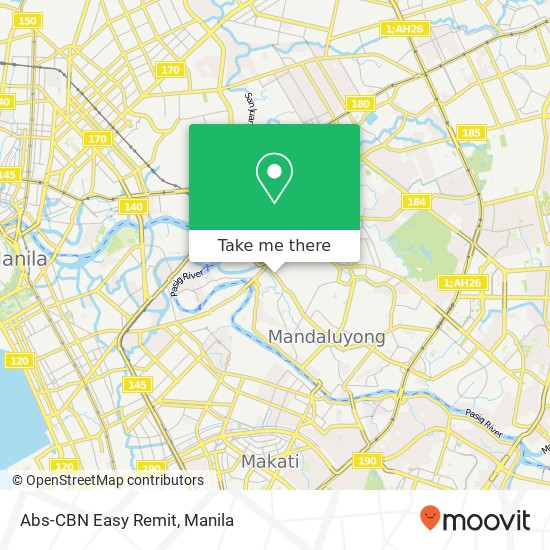 Abs-CBN Easy Remit map