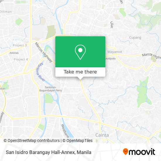 San Isidro Barangay Hall-Annex map