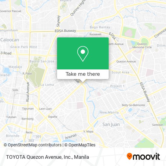 TOYOTA Quezon Avenue, Inc. map