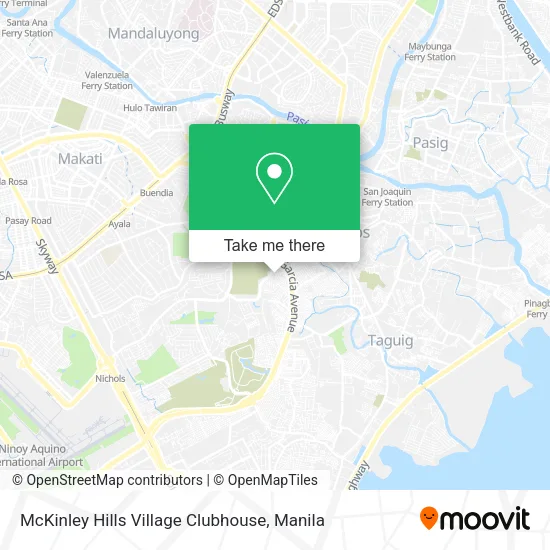 Mckinley Hill Village Map How To Get To Mckinley Hills Village Clubhouse In Makati City By Bus Or  Train?