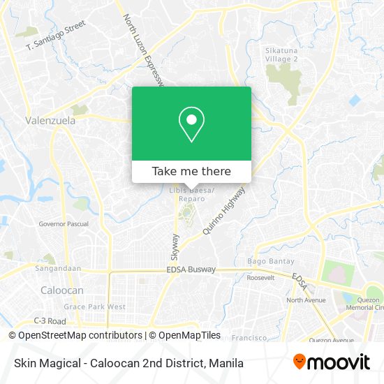 Skin Magical - Caloocan 2nd District map