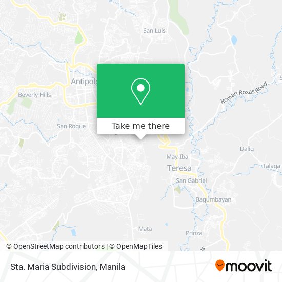 Sta. Maria Subdivision map