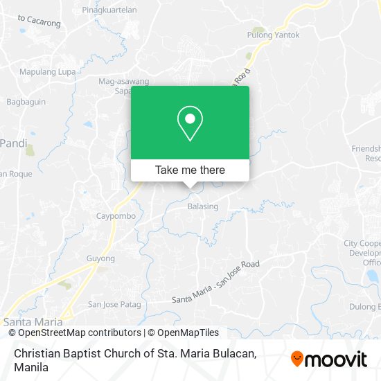 Christian Baptist Church of Sta. Maria Bulacan map