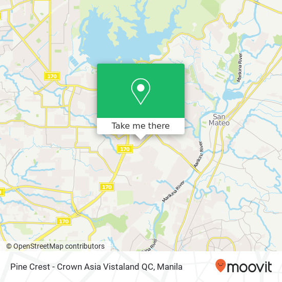 Pine Crest - Crown Asia Vistaland QC map