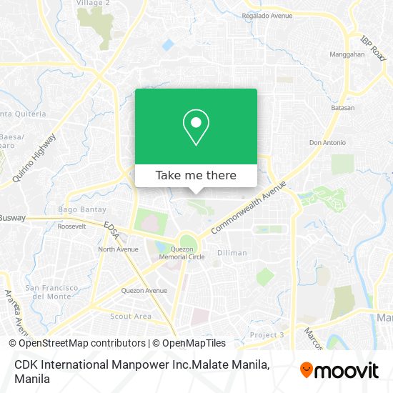 CDK International Manpower Inc.Malate Manila map