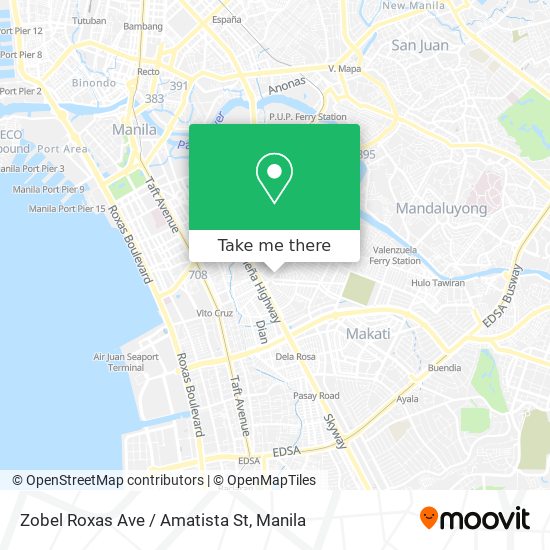 Zobel Roxas Ave / Amatista St map