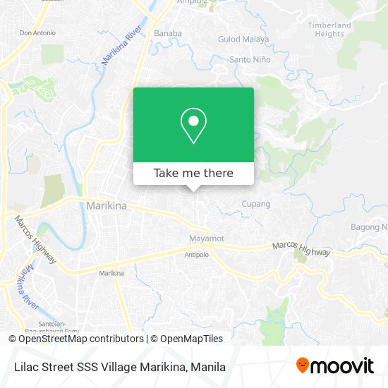 Lilac Street SSS Village Marikina map