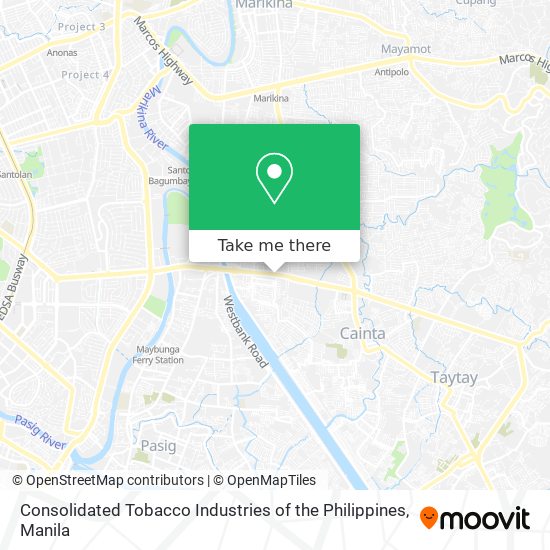 Consolidated Tobacco Industries of the Philippines map